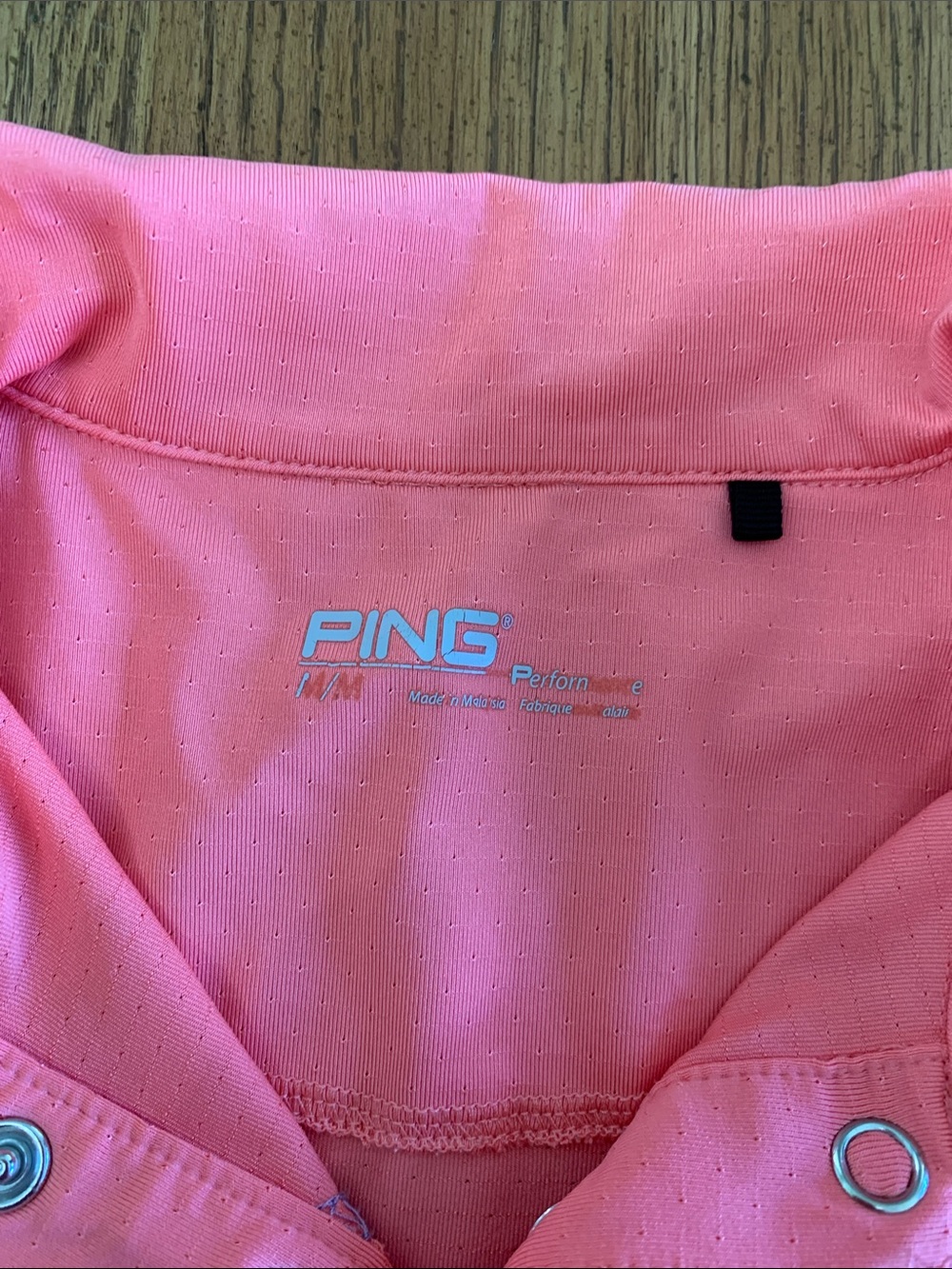 Ping Women’s Golf Coral Pink Short Sleeve Polo Top - Picture 2 of 6